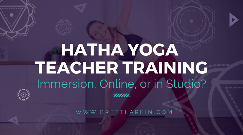 The girl is a professional instructor of hatha yoga practicing