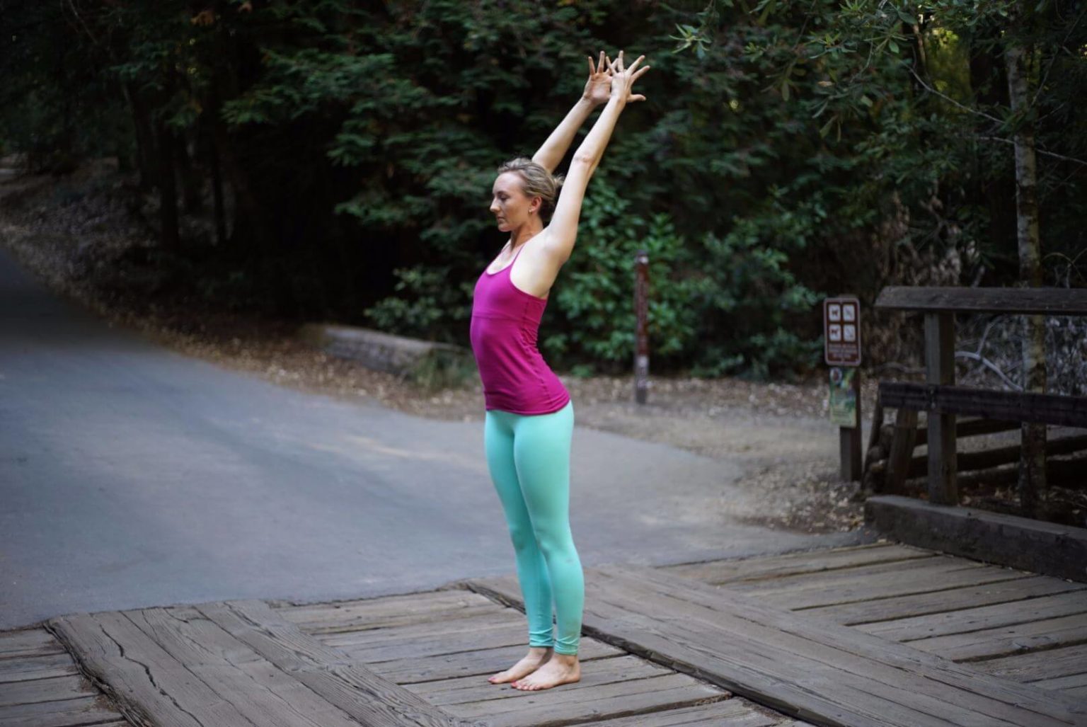 How To Do Standing Upward Salute Pose Brett Larkin Yoga